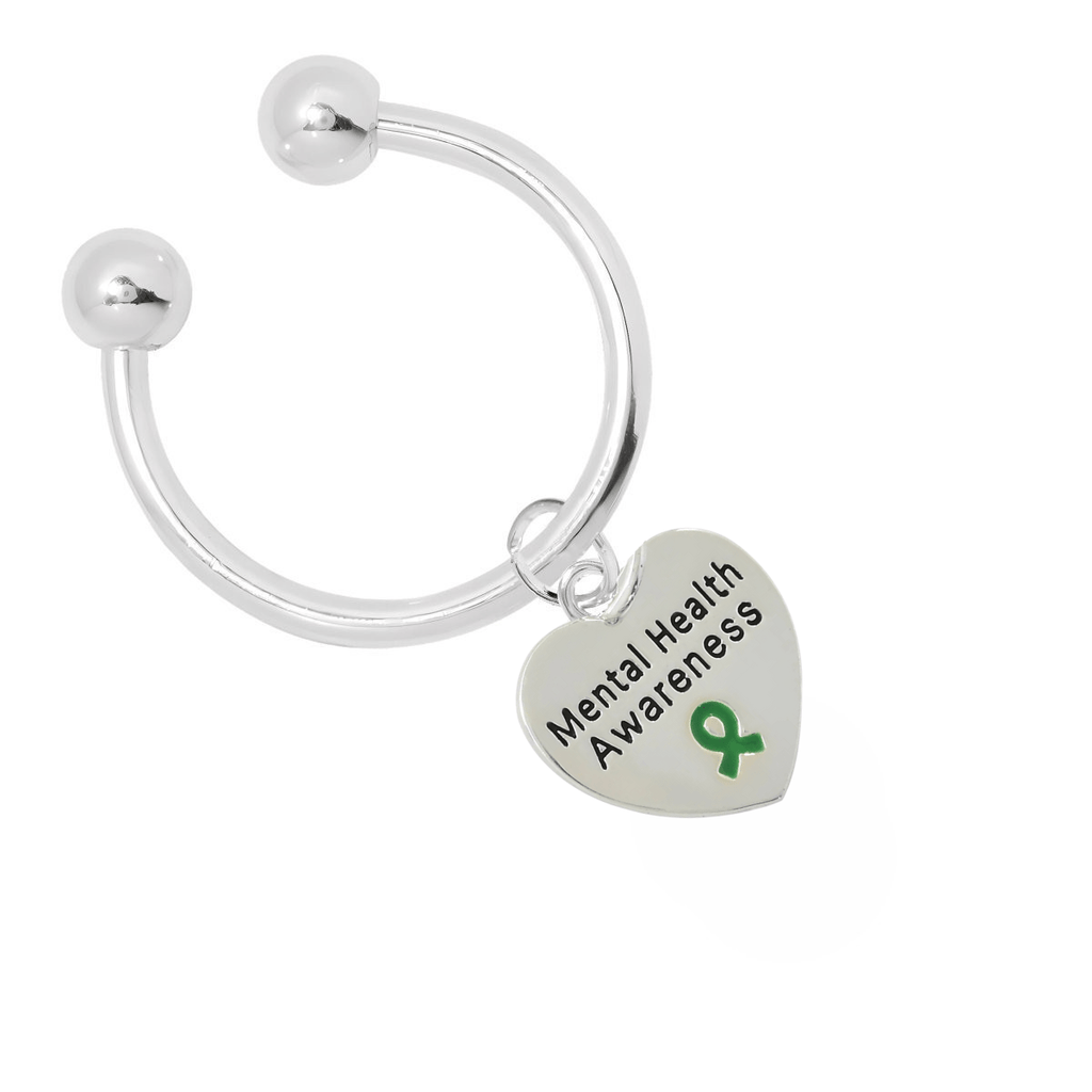Mental Health Awarenes Heart Key Chains - Fundraising For A Cause