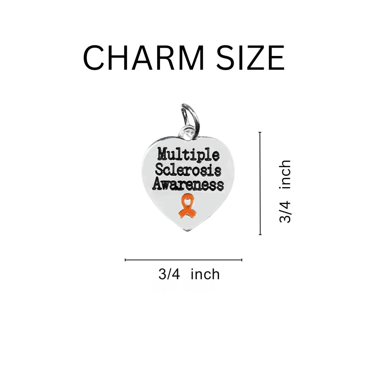 Multiple Sclerosis Awareness Heart Leather Cord Bracelets - Fundraising For A Cause