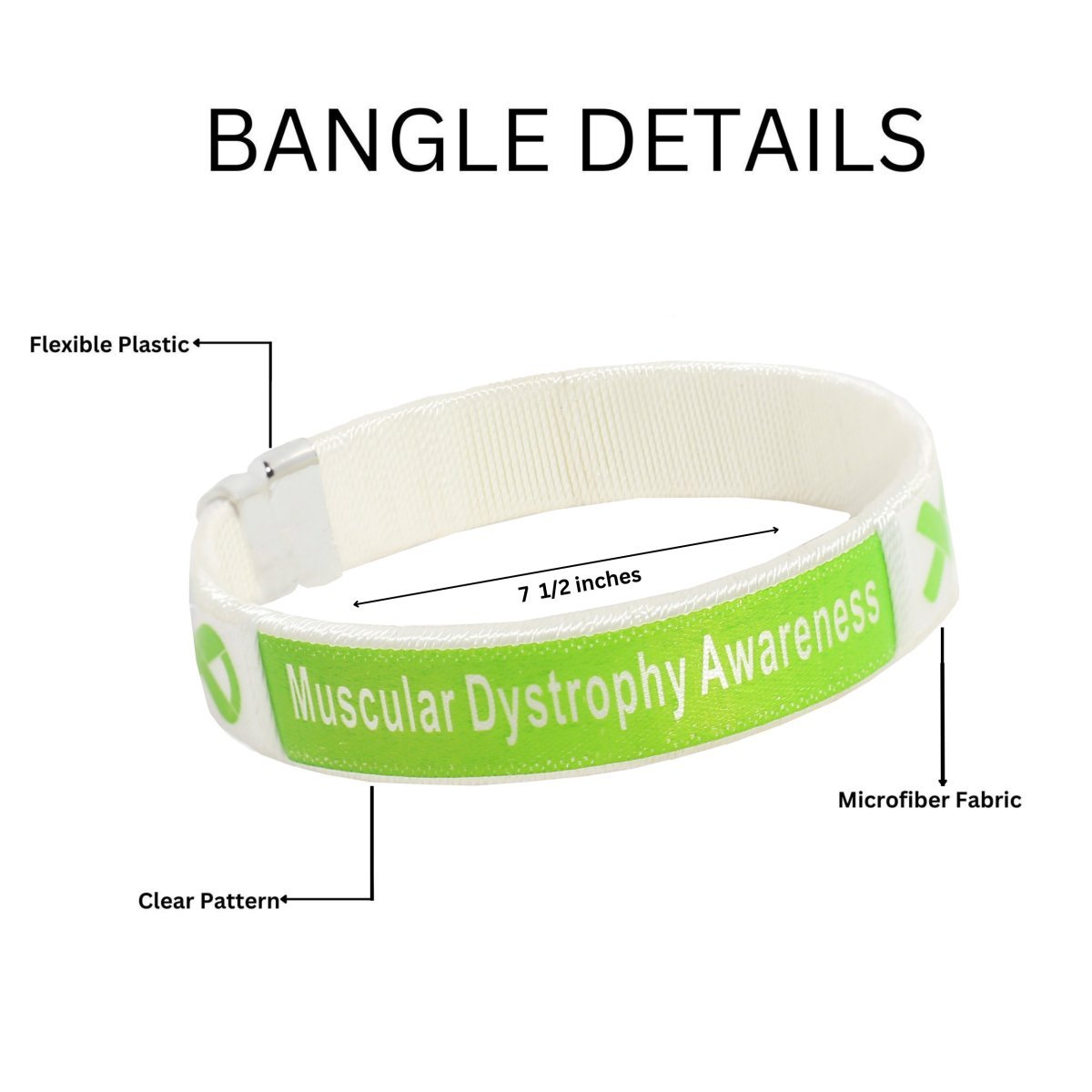 25 Muscular Dystrophy Awareness Bangle Bracelets - Fundraising For A Cause