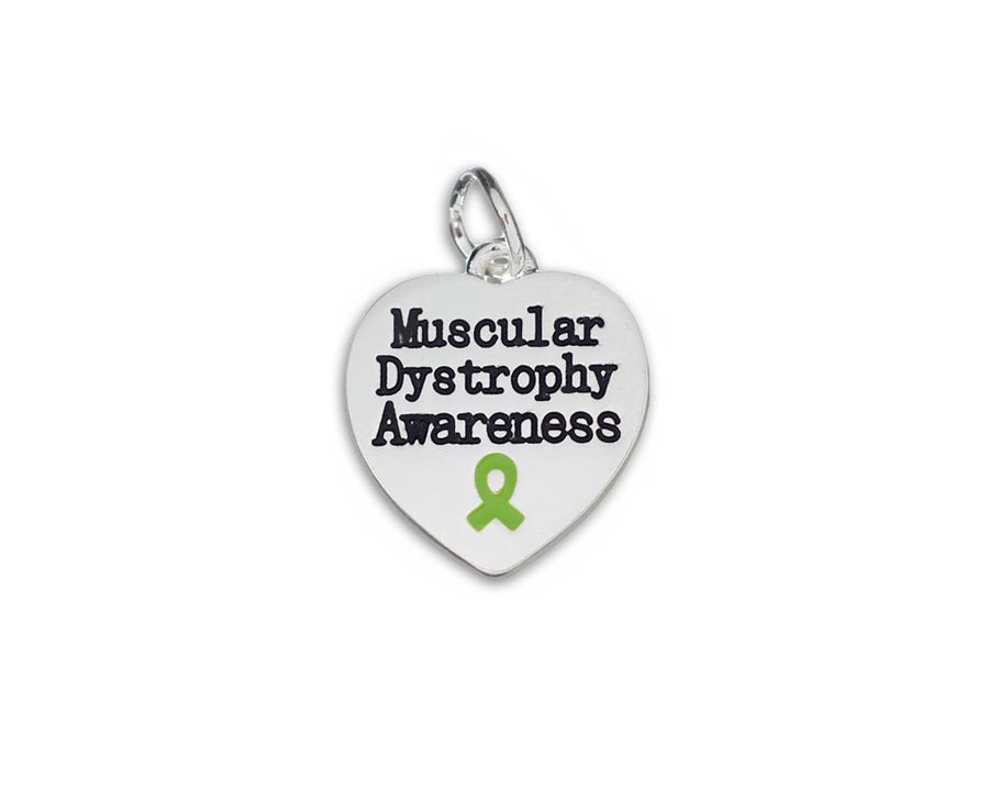 25 Muscular Dystrophy Awareness Heart Charms - Fundraising For A Cause