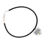 5 Pack Muscular Dystrophy Awareness Heart Leather Cord Bracelets (5 Bracelets) - Fundraising For A Cause