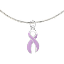 Load image into Gallery viewer, Large Lavender Ribbon Necklaces