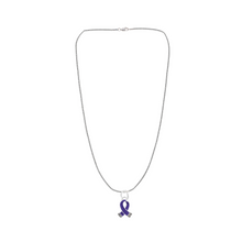Load image into Gallery viewer, Violet Ribbon Necklaces Wholesale, Hodgkin&#39;s Disease Awareness