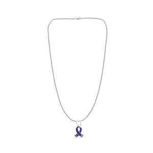Violet Ribbon Necklaces Wholesale, Hodgkin's Disease Awareness