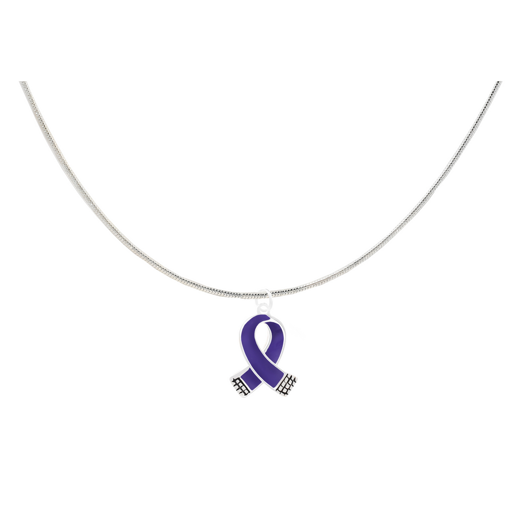 Small Violet Ribbon Necklaces Fundraising For A Cause