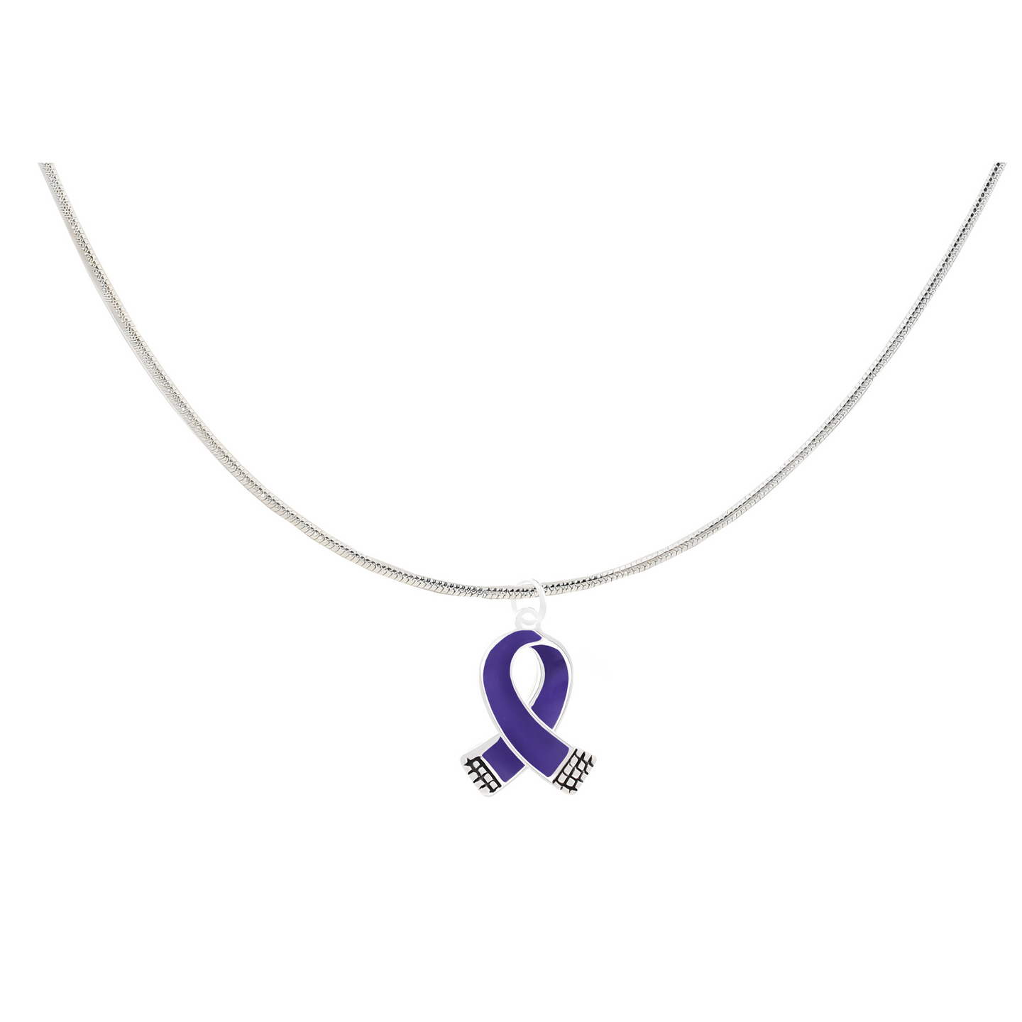 Small Violet Ribbon Necklaces