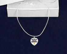 Load image into Gallery viewer, Childhood Cancer Awareness Heart Charm Necklaces - Fundraising For A Cause