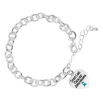 Ovarian Cancer Awareness Chunky Charm Bracelets - Fundraising For A Cause