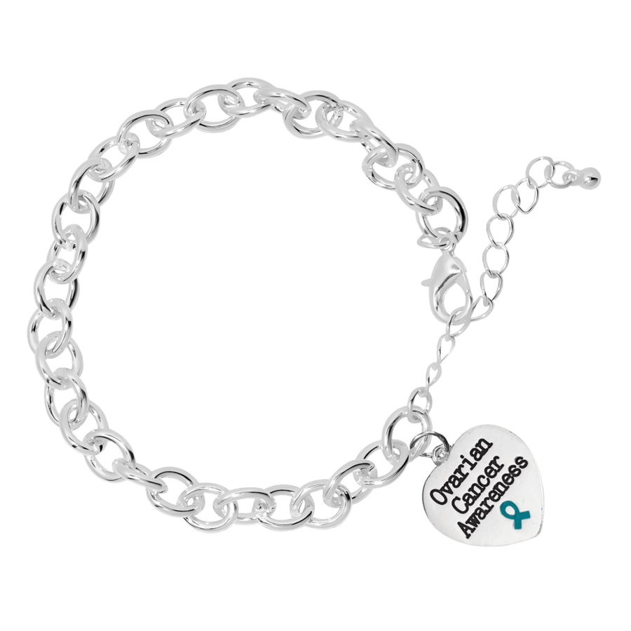 Ovarian Cancer Awareness Chunky Charm Bracelets - Fundraising For A Cause