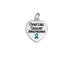 12 Ovarian Cancer Heart Charm Rope Bracelets - Fundraising For A Cause
