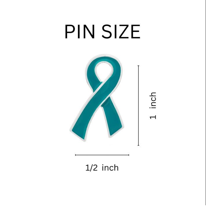 25 Pack Ovarian Cancer Ribbon Pins - Fundraising For A Cause