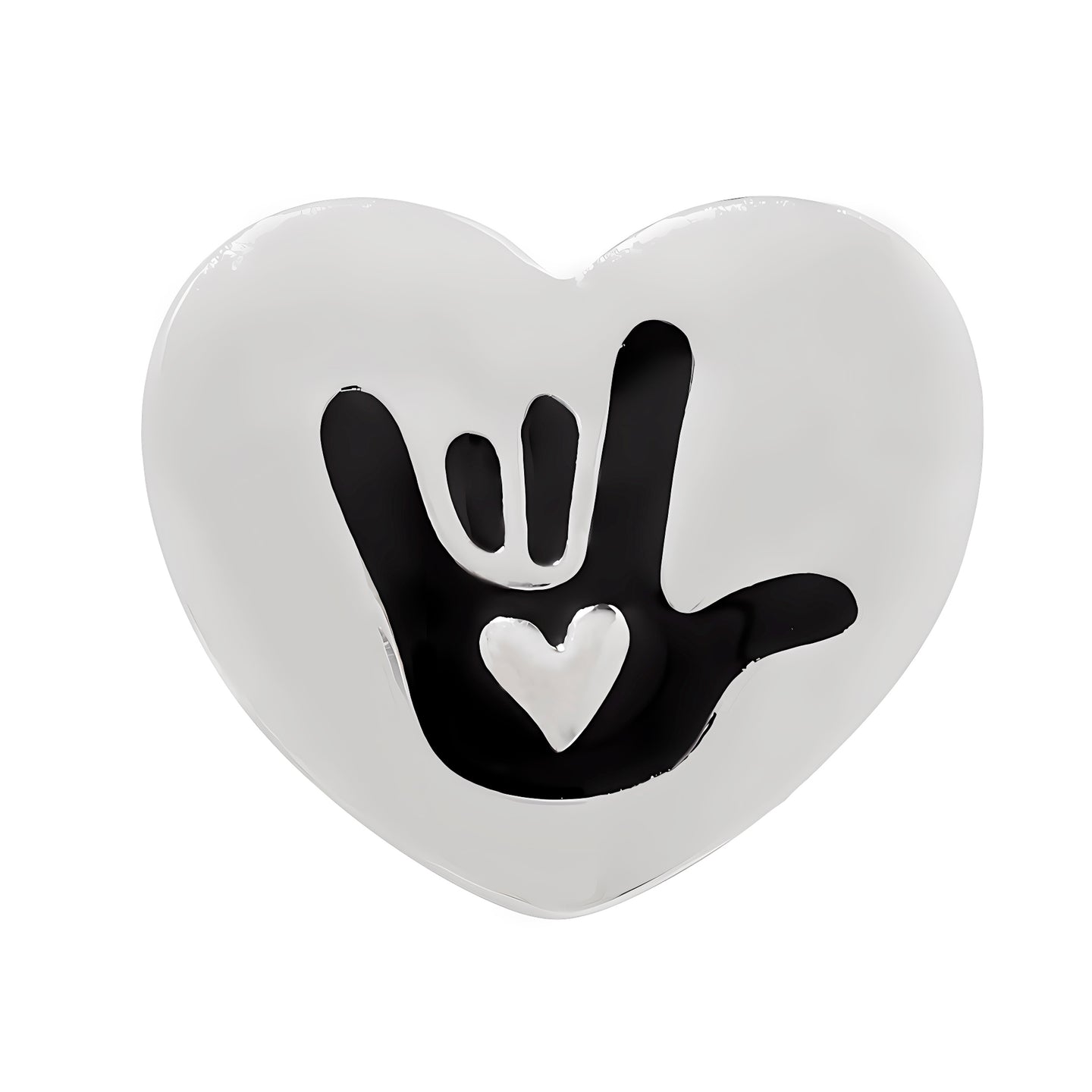 Deaf Awareness Heart Pins - Fundraising For A Cause