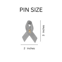 Load image into Gallery viewer, Diabetes Awareness Satin Ribbon Pins - Fundraising For A Cause
