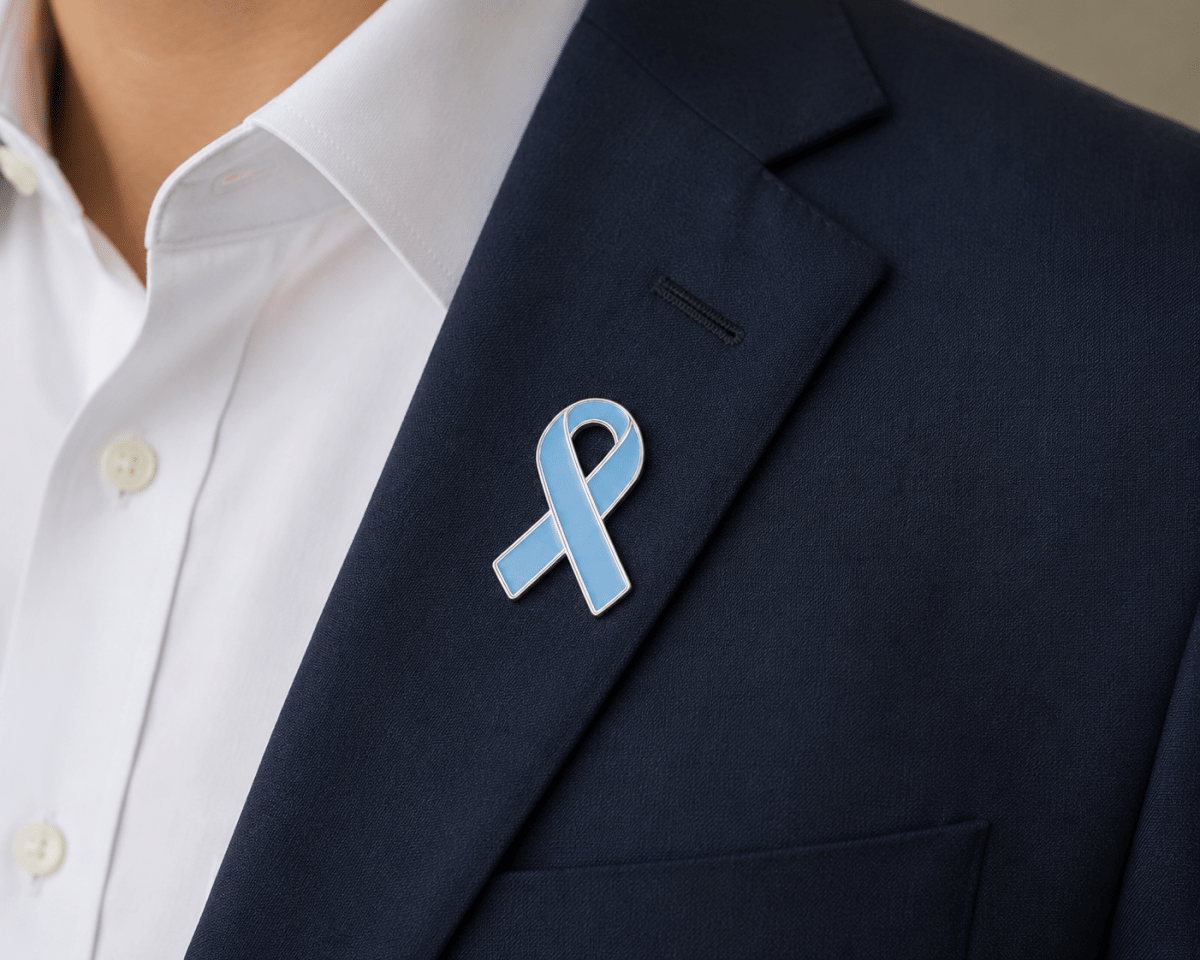 Light Blue Ribbon Awareness Pins - Fundraising For A Cause