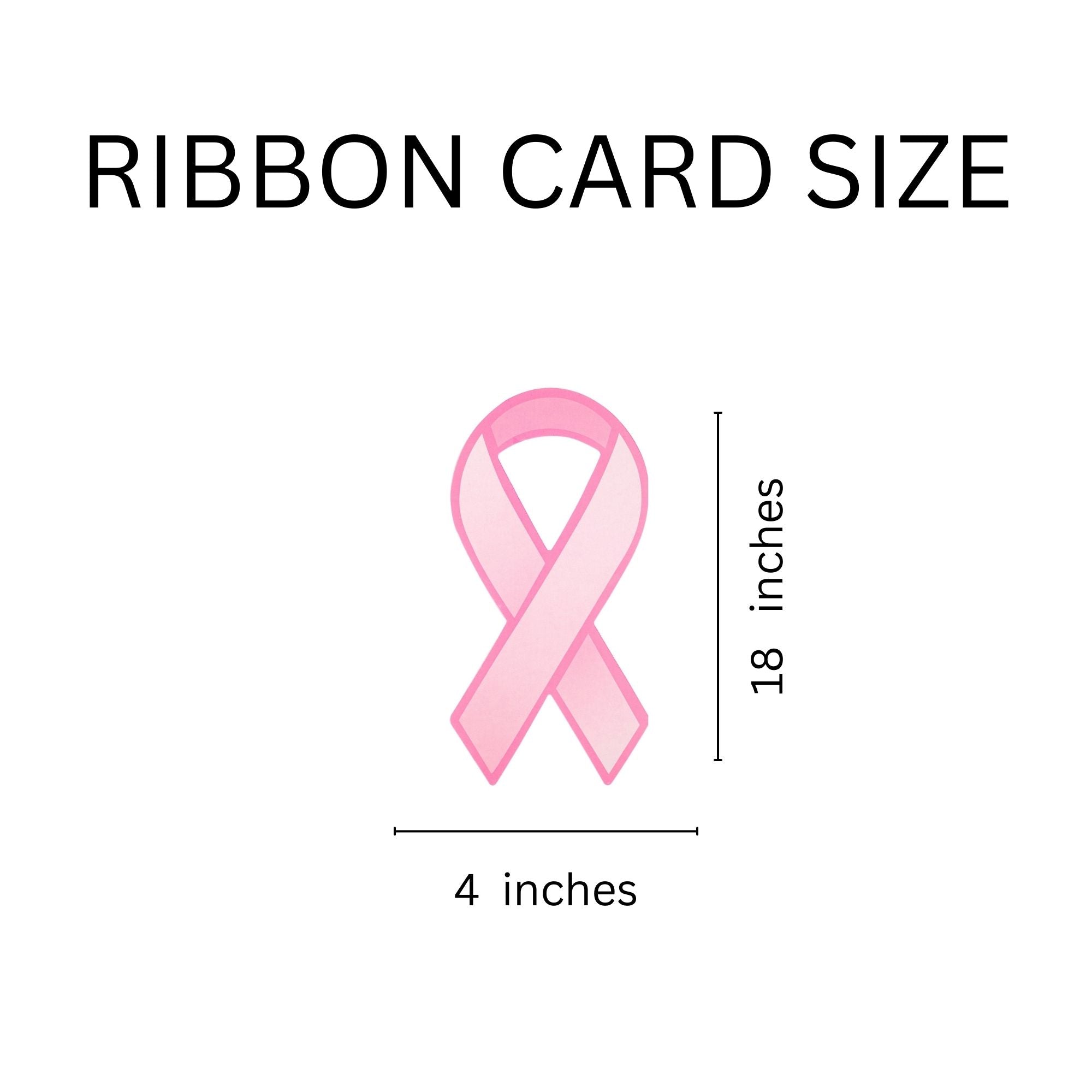Fundraiser Ribbons Large Breast Cancer Pink Ribbon Cutouts, Pink Donation Ribbons ...