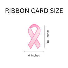 Load image into Gallery viewer, Large Pink Ribbon Paper Ribbon Cutouts (50 Ribbons) - Fundraising For A Cause