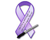 Large Paper Purple Ribbons, Donation Ribbons, Decorations