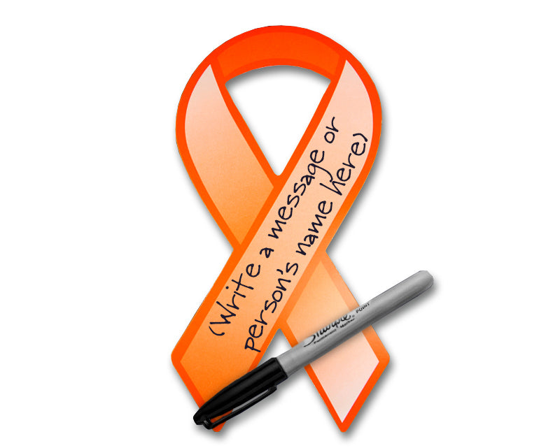 Large Paper Orange Ribbons (50 Ribbons) Fundraising For A CAuse