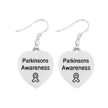 Load image into Gallery viewer, Parkinson&#39;s Awareness Heart Earrings Wholesale