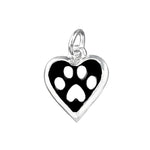 4 Pack Paw Print Heart Charm Chunky Bracelets (5 Bracelets) - Fundraising For A Cause