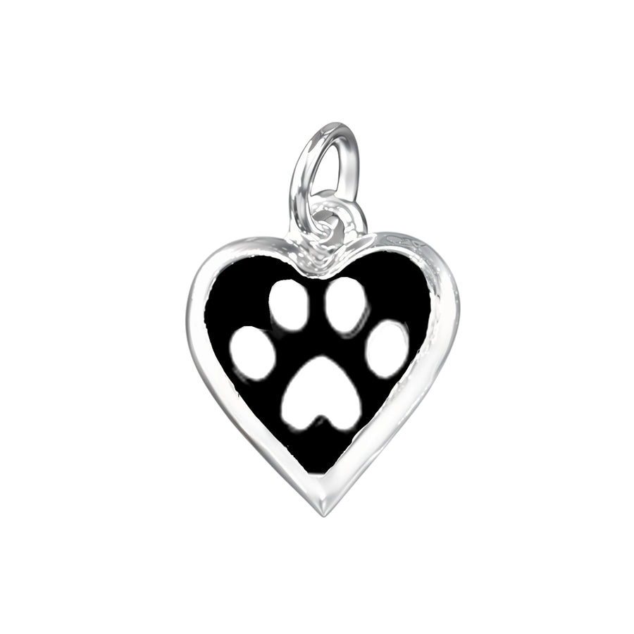 4 Pack Paw Print Heart Charm Chunky Bracelets (5 Bracelets) - Fundraising For A Cause