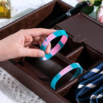 Adult Pink & Teal Silicone Bracelet Wristbands - Fundraising For A Cause