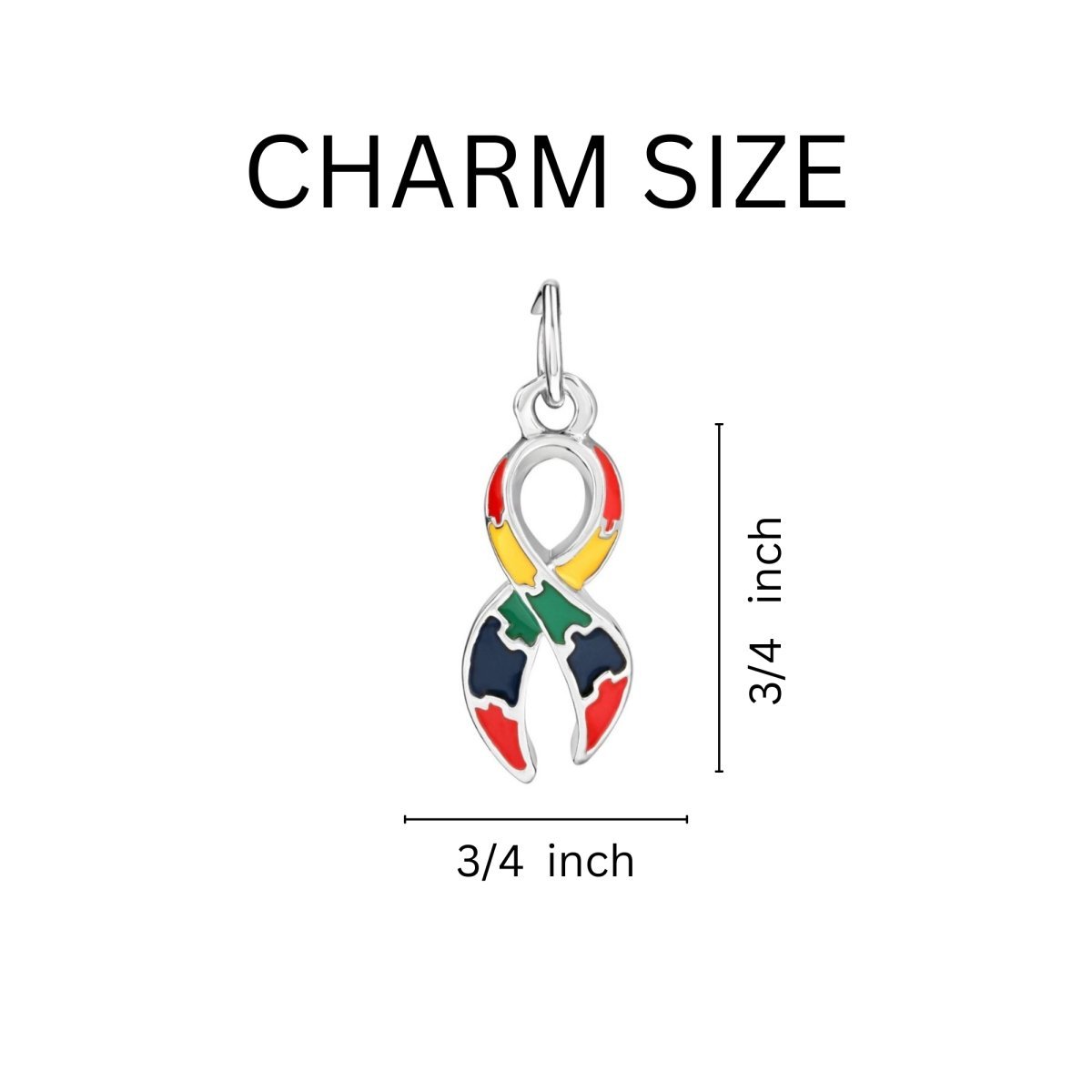 Puzzle Autism Ribbon Key Chains - Fundraising For A Cause