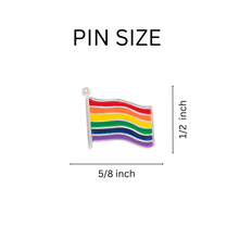 Load image into Gallery viewer, Small Rainbow Flag LGBTQ Pride Lapel Pins