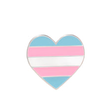 Load image into Gallery viewer, Transgender Heart Pride Pins - Fundraising For A Cause