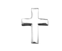Load image into Gallery viewer, Small Silver Cross Lapel Pins