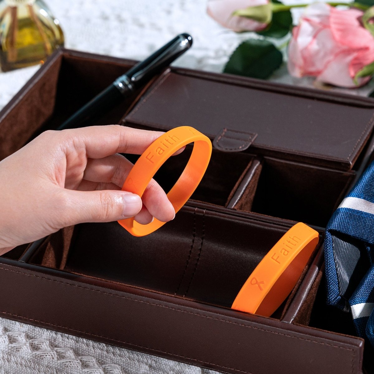 Racial Tolerance Awareness Orange Silicone Bracelet Wristbands - Fundraising For A Cause