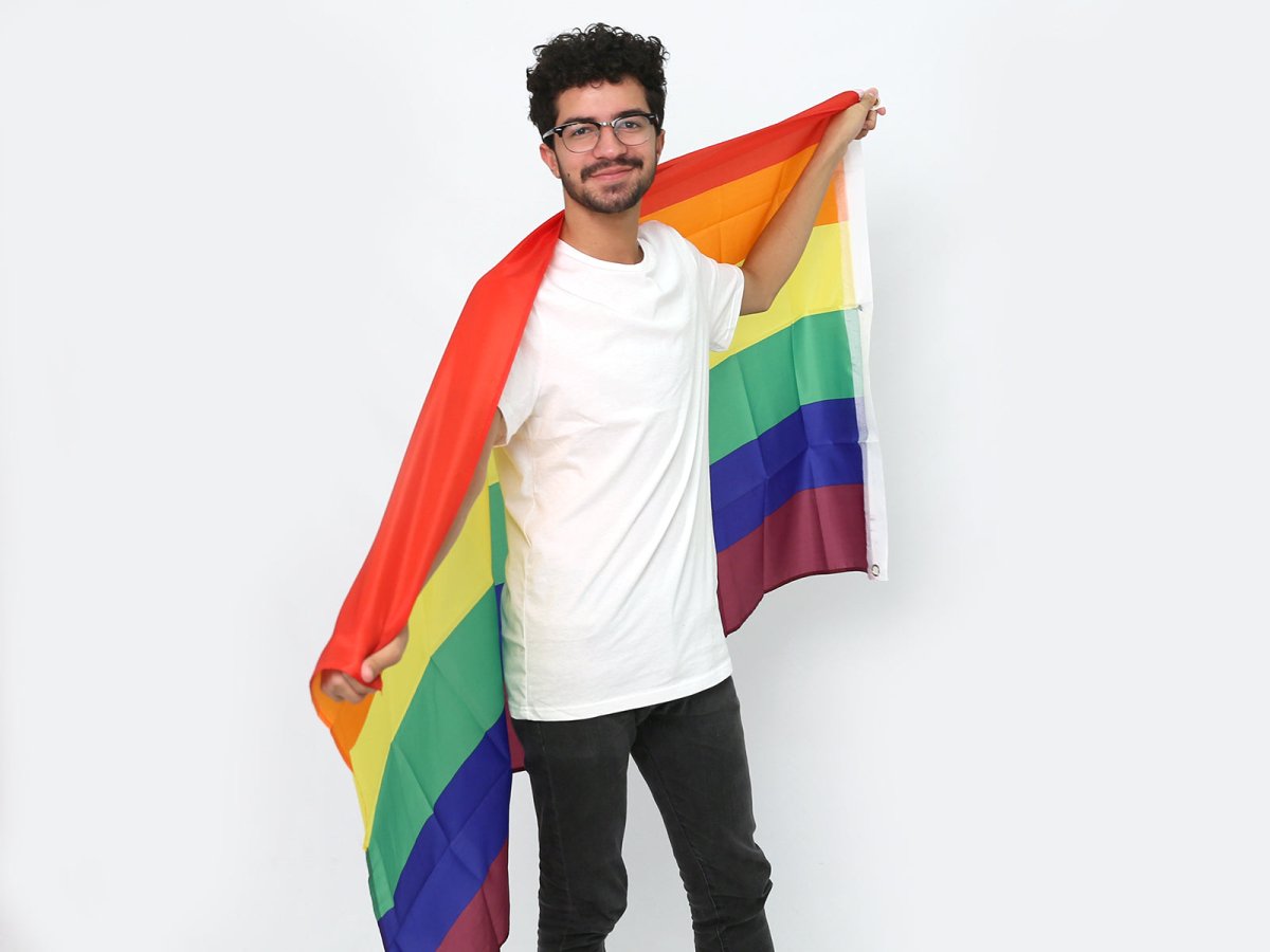 Rainbow 3 Feet by 5 Feet Nylon PRIDE Flag - Fundraising For A Cause