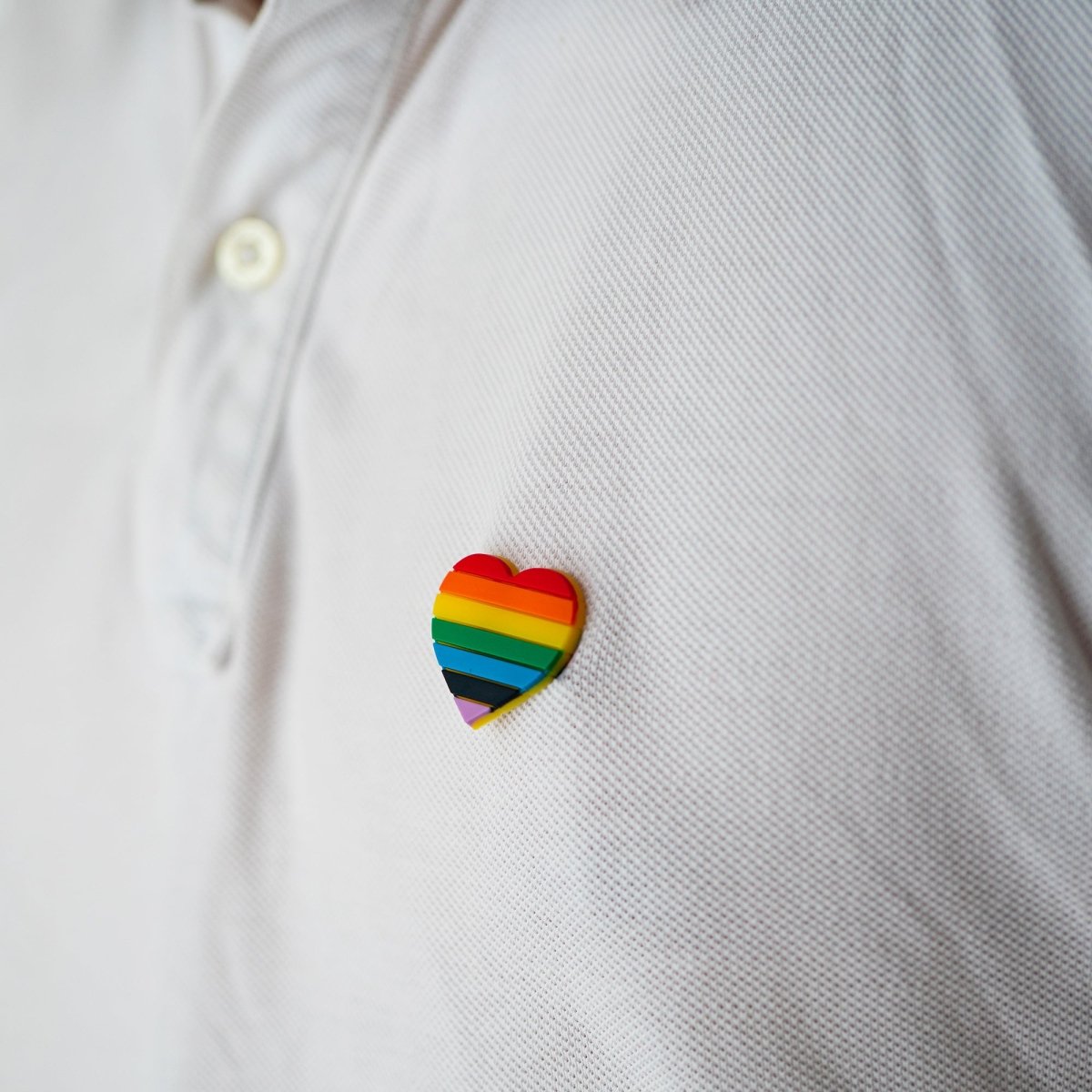 Rainbow Heart Silicone Pins - Fundraising For A Cause