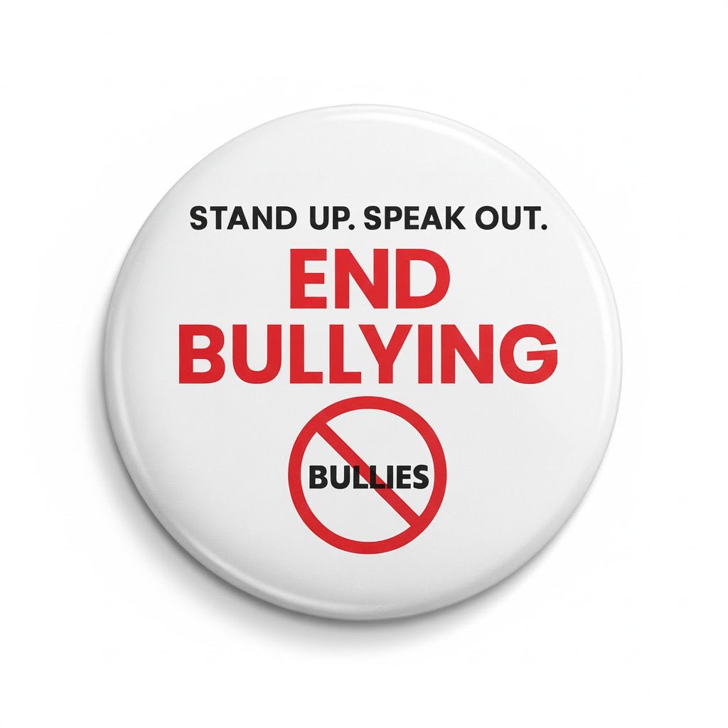 Round End Bullying Pins - Fundraising For A Cause