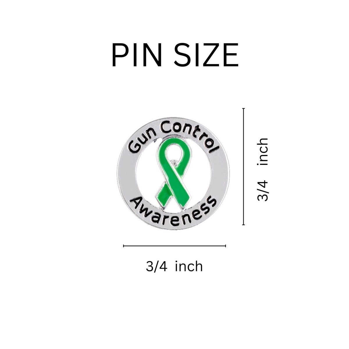 10 Round Gun Control Awareness Pins - Fundraising For A Cause