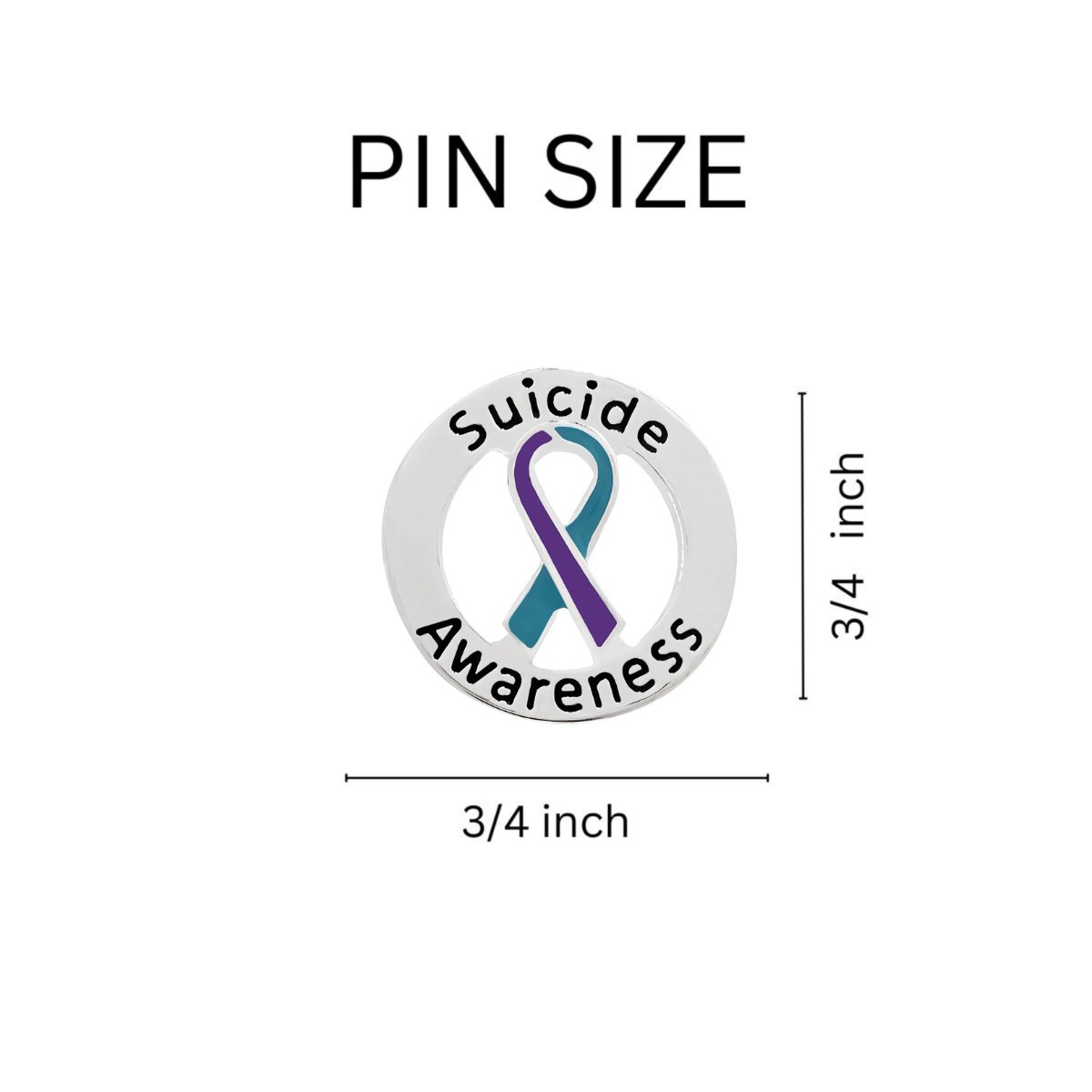 Round Suicide Awareness Pins - Fundraising For A Cause