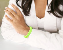 Load image into Gallery viewer, Adult Lime Green Awareness Silicone Bracelet Wristbands Fundraising For A Cause