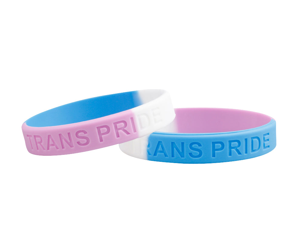 Transgender Flag Colored PRIDE Silicone Bracelets - Fundraising For A Cause