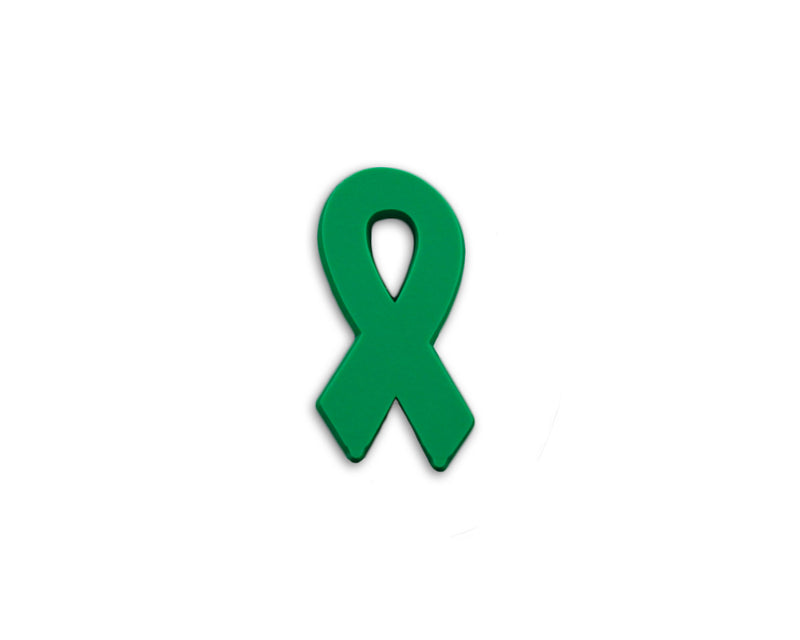 Green Silicone Ribbon Pins - Fundraising For A Cause