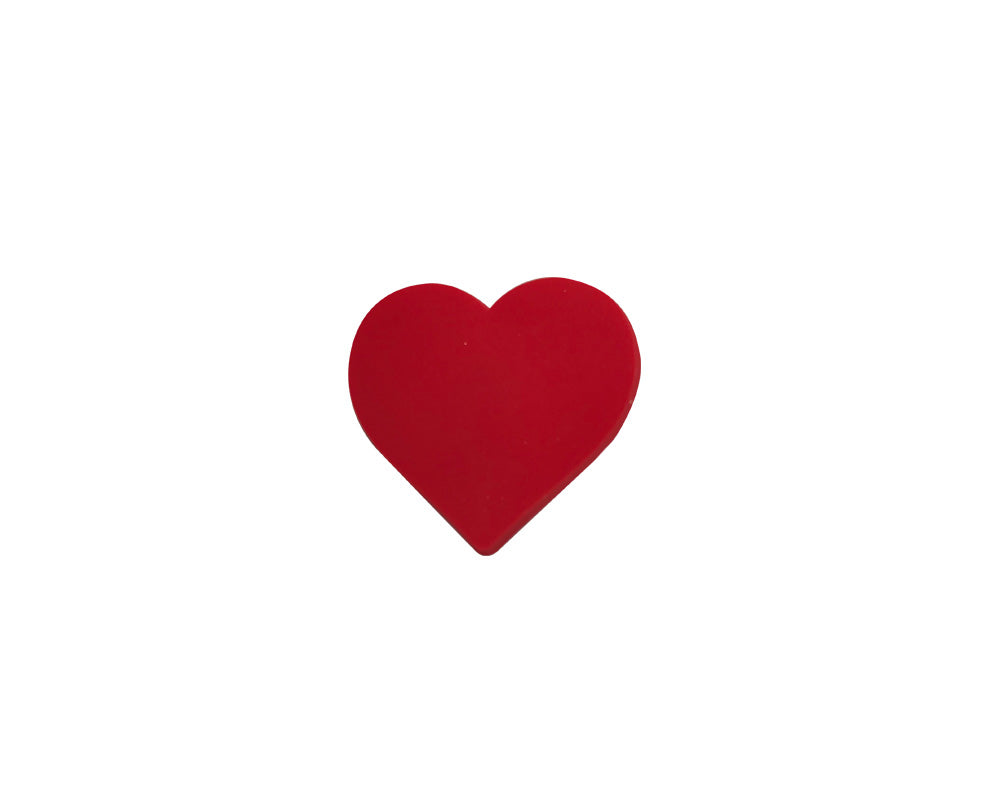 Red Heart Shaped Silicone Pins - Fundraising For A Cause