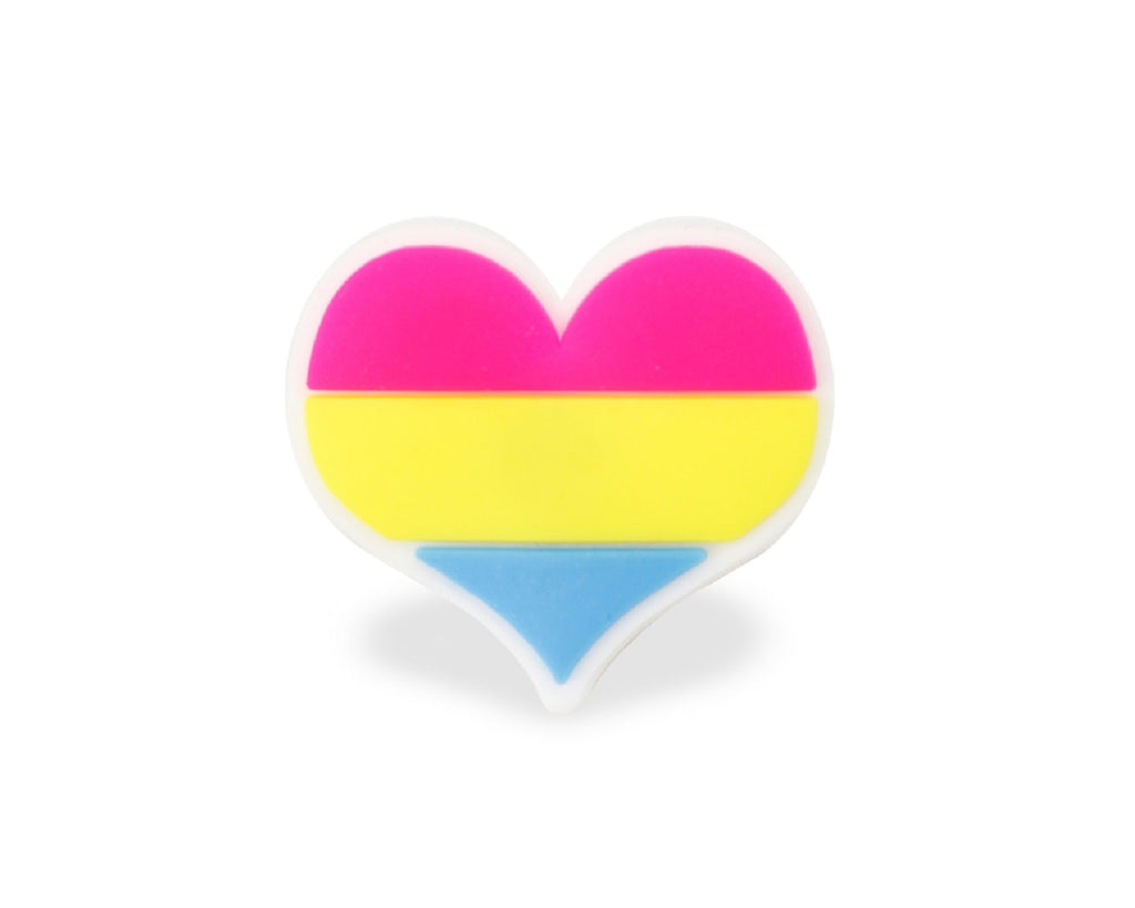 Pansexual Flag Heart Pins Wholesale, LGBTQ Jewelry for Gay Pride Month