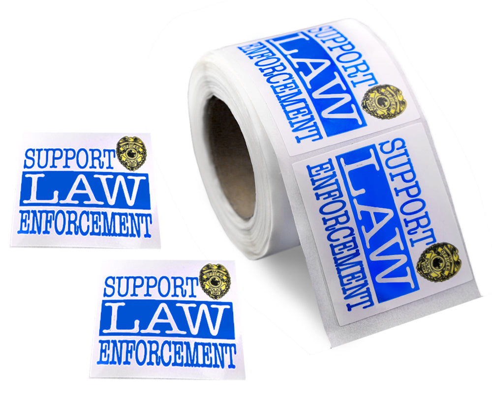 Support Law Enforcement Stickers (250 per Roll)