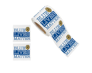 Blue Lives Matter Stickers (250 per Roll)