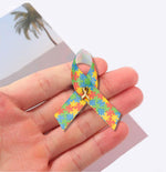 Satin Autism Awareness Ribbon Pins - Fundraising For A Cause
