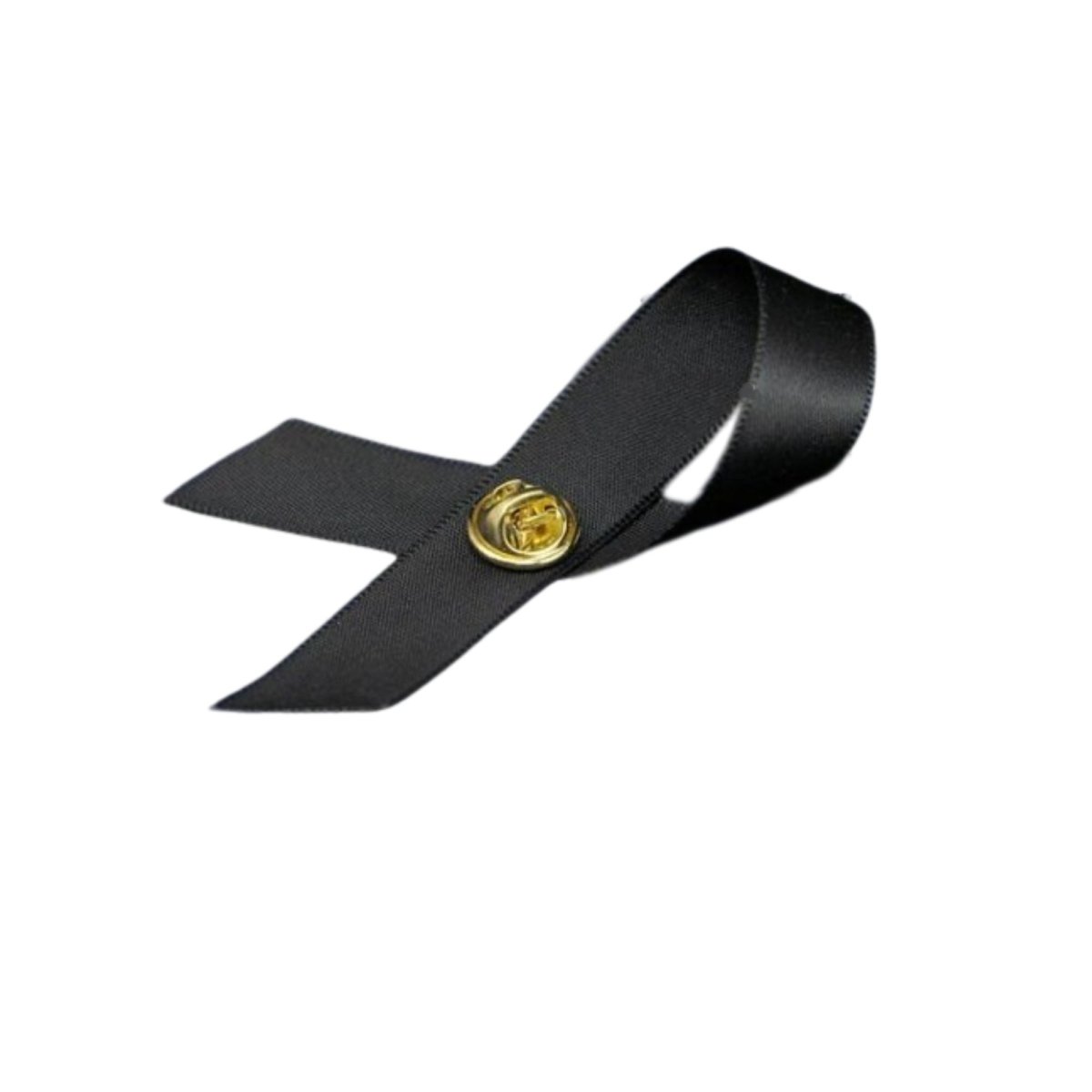 Satin Black Melanoma Awareness Ribbon Pins - Fundraising For A Cause
