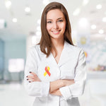 Satin Coronavirus (COVID - 19) Awareness Ribbon Pins - Fundraising For A Cause