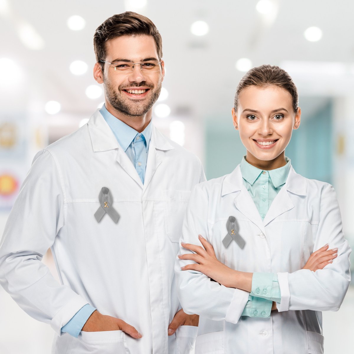 Satin Diabetes Awareness Ribbon Pins - Fundraising For A Cause