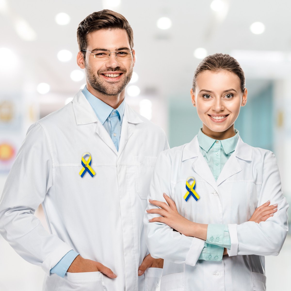 Satin Down Syndrome Ribbon Pins - Fundraising For A Cause
