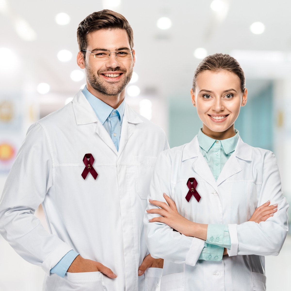 Satin Multiple Myeloma Awareness Ribbon Pins - Fundraising For A Cause
