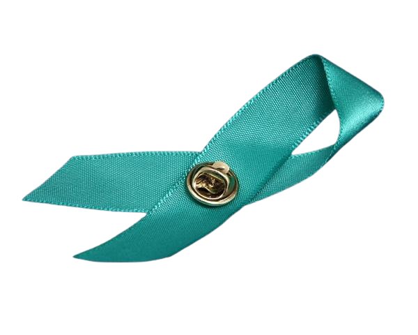 Satin Ovarian Cancer Ribbon Awareness Pins - Fundraising For A Cause